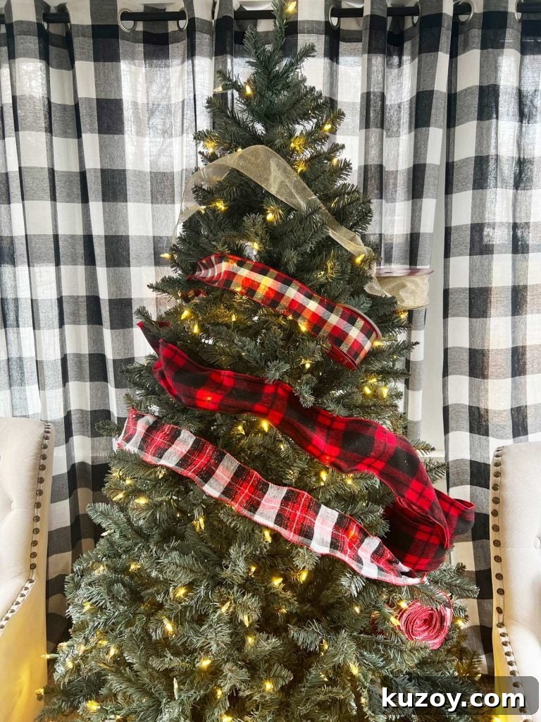 christmas tree ribbon