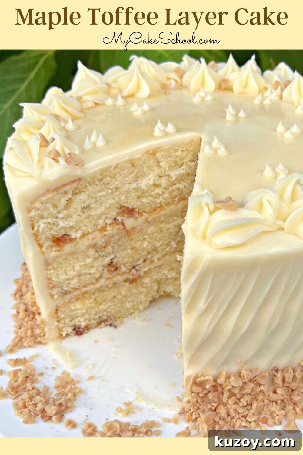 Maple Toffee Layer Cake