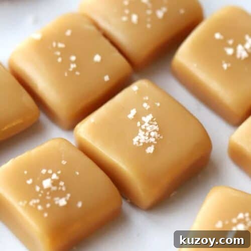 How to Make Classic Homemade Caramel Candy at Home 12 homemade caramel recipe on parchment paper