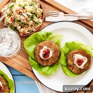 Gluten free Falafel Burgers with Quinoa Tabbouleh