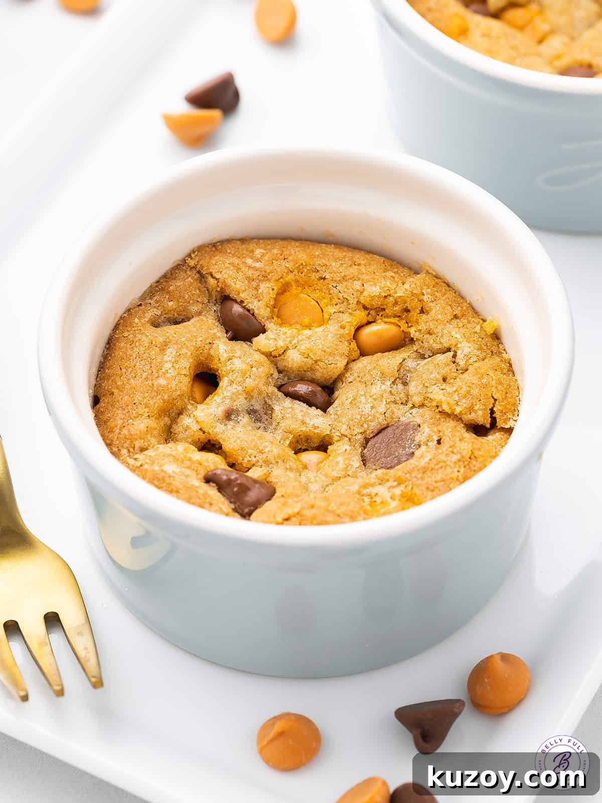 Giant Deep-Dish Chocolate Chip Cookie Recipe 2 close up deep dish chocolate chip cookie on plate