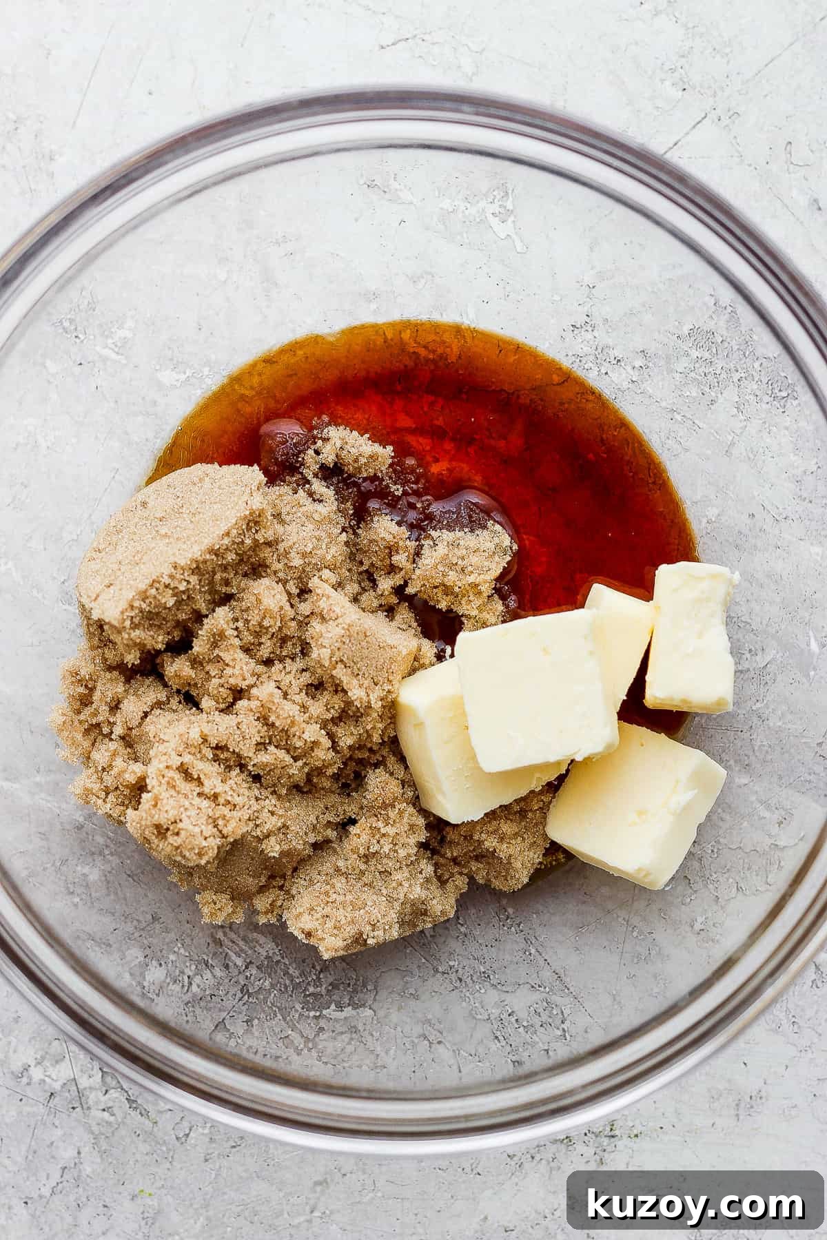 Chewy Tahini Cookies Recipe with Golden Sesame Flavor 3 a bowl filled with butter and sugar.