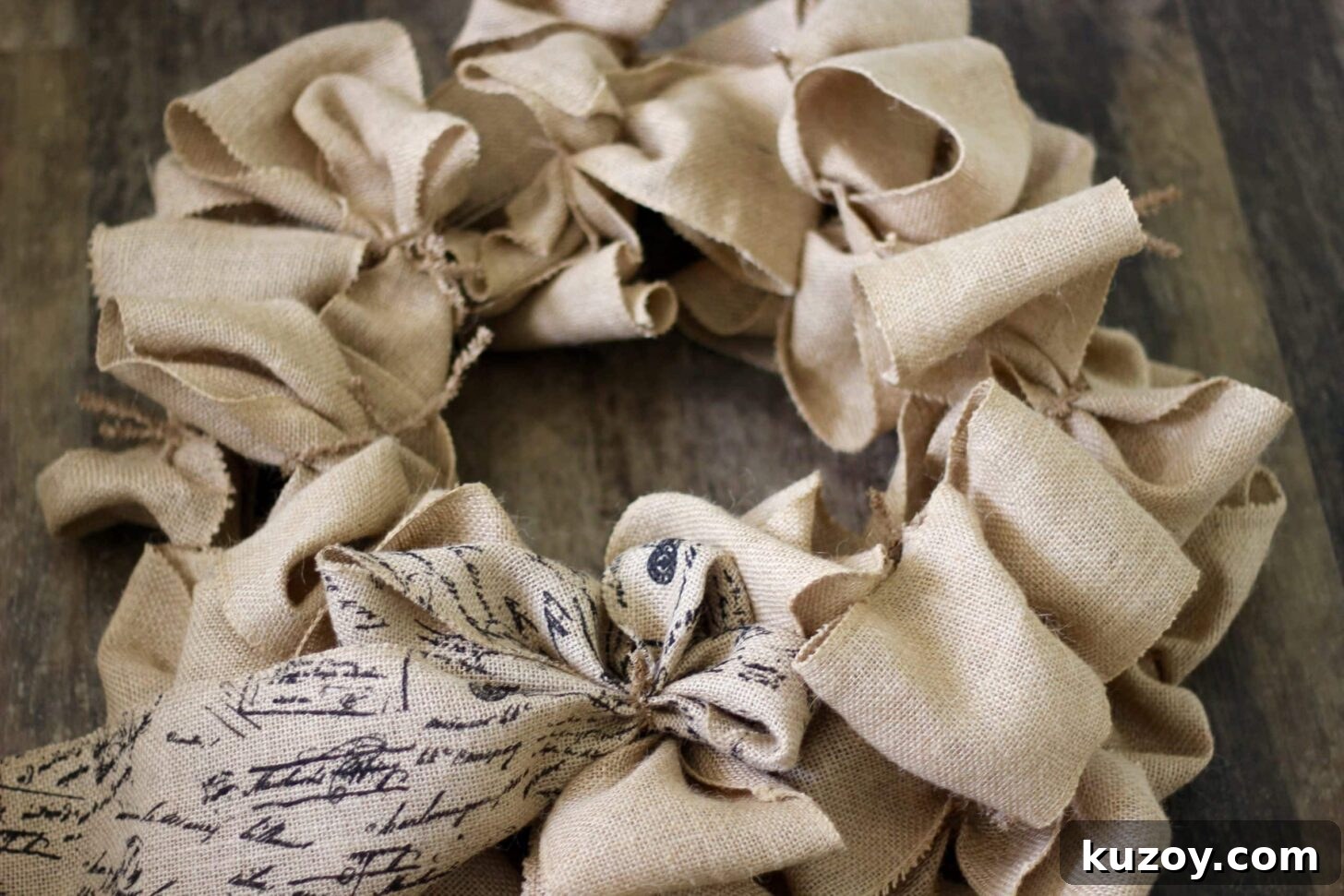 DIY Burlap Wreath Tutorial: Step-by-Step Guide for Beginners 5 burlap wreath making idea.