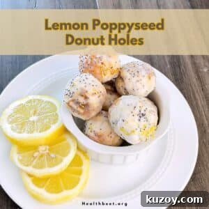Lemon poppyseed donut holes