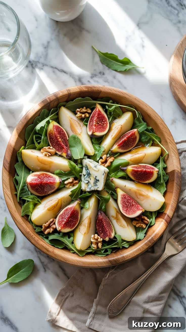 Fig, Pear & Gorgonzola Salad