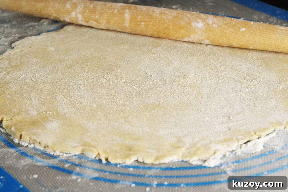 Flaky Lard Pie Crust Recipe for Perfect Homemade Pies 10 lard pie crust rolled out