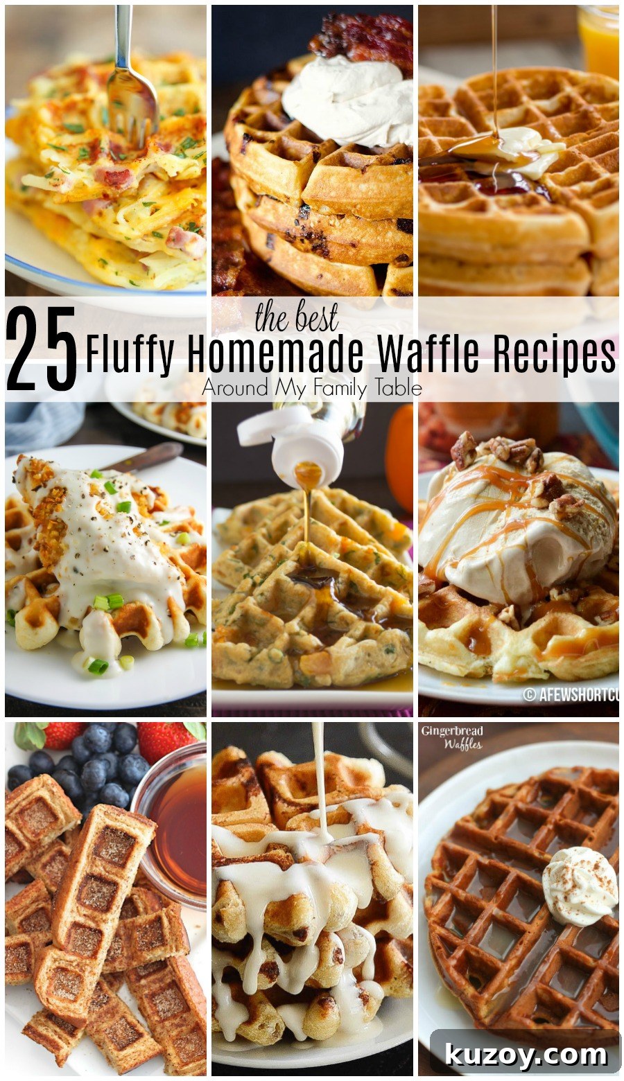 Weekend Homemade Waffle Recipes to Try This Saturday and Sunday 2 Weekends demand waffles! It's a thing...promise. So, I've gathered 25 of the best homemade waffle recipes for a delicious breakfast the whole family will love.
