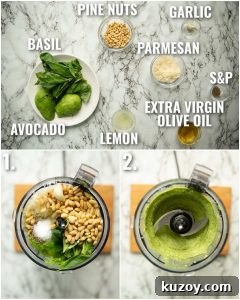 how to make avocado pesto 3 step by step photos showing how to make avocado pesto