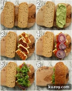 how to make a halloumi sandwich 6 step by step photos showing how to make a halloumi sandwich