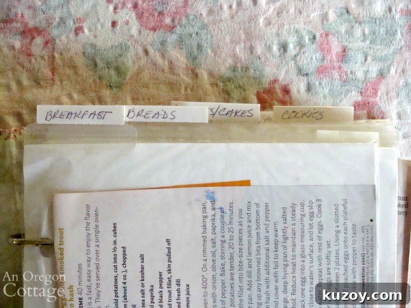 Smart Ways to Organize Your Recipes: Paper and Digital Methods 5 organizing recipes-tabs on binders