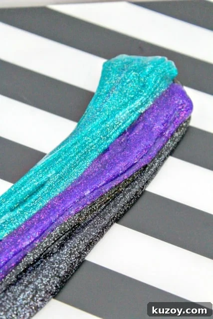 Galaxy Slime Recipe: Step-by-Step Guide for Sparkling Space Slime 9 making galaxy slime