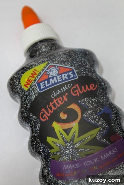 Galaxy Slime Recipe: Step-by-Step Guide for Sparkling Space Slime 3 elmer's black glitter glue