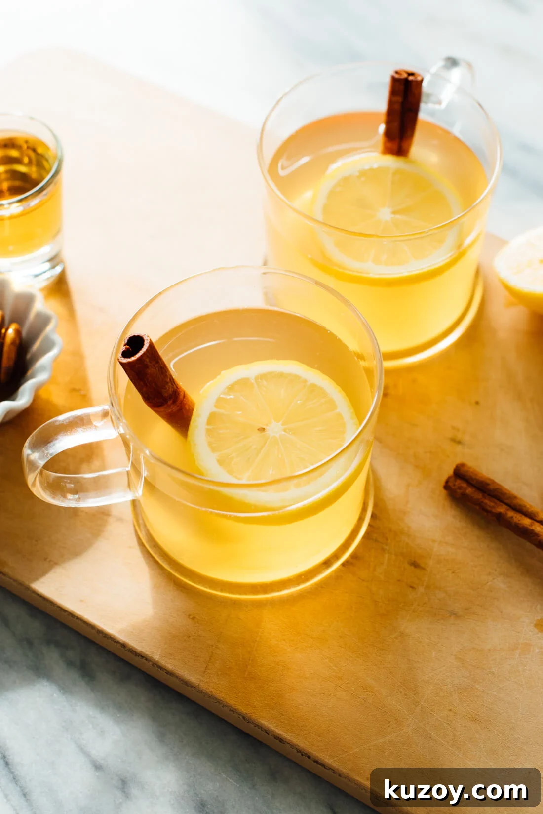 Comforting Hot Toddy Recipe: Warm Spiced Whiskey Drink 2 classic hot toddy with ingredients displayed