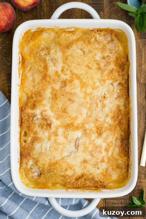 No-Bake Peach Dump Cake Recipe for Quick Summer Dessert 12 img 27914 11