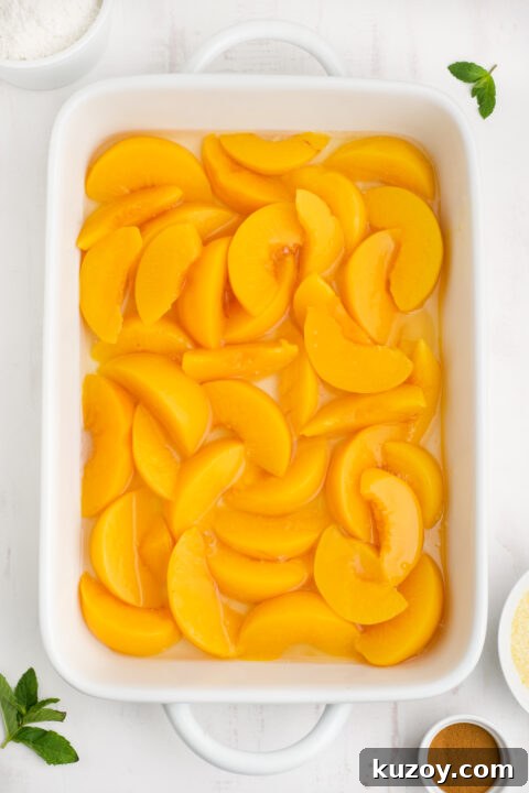 No-Bake Peach Dump Cake Recipe for Quick Summer Dessert 8 img 27914 7