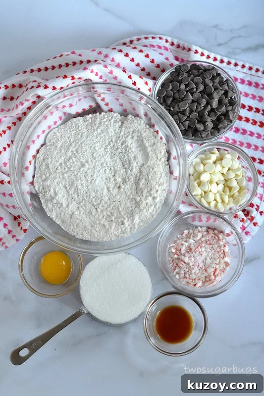 Ingredients for the cookies