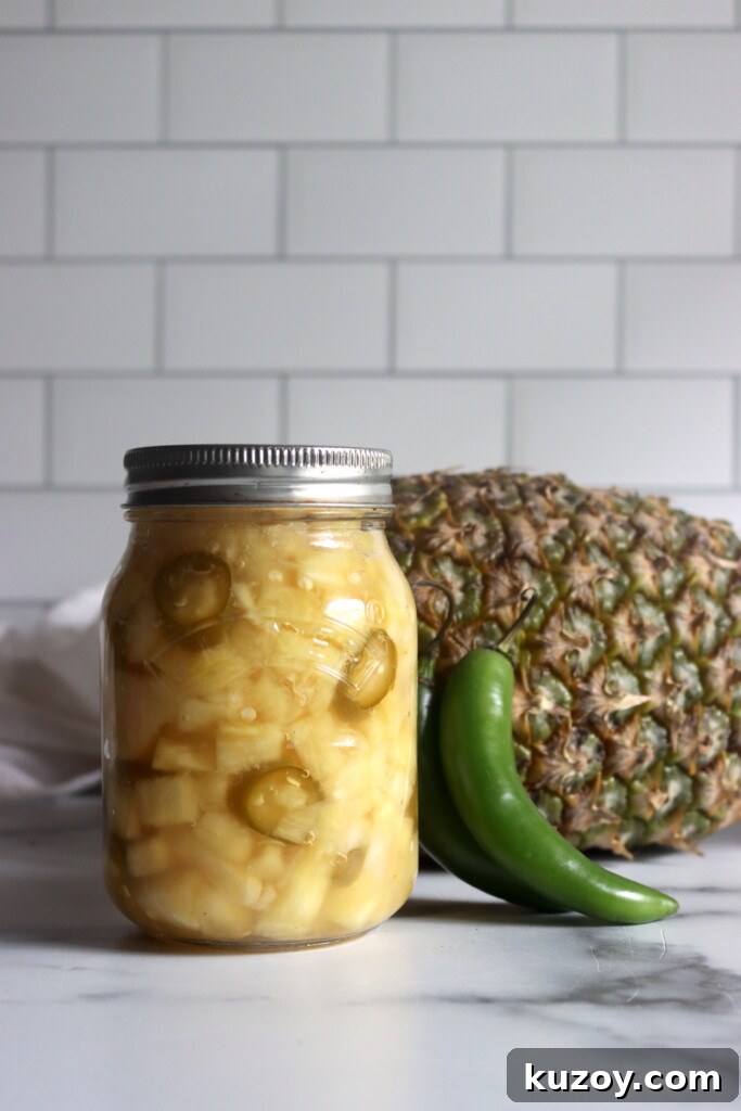 Spicy Pickled Pineapple
