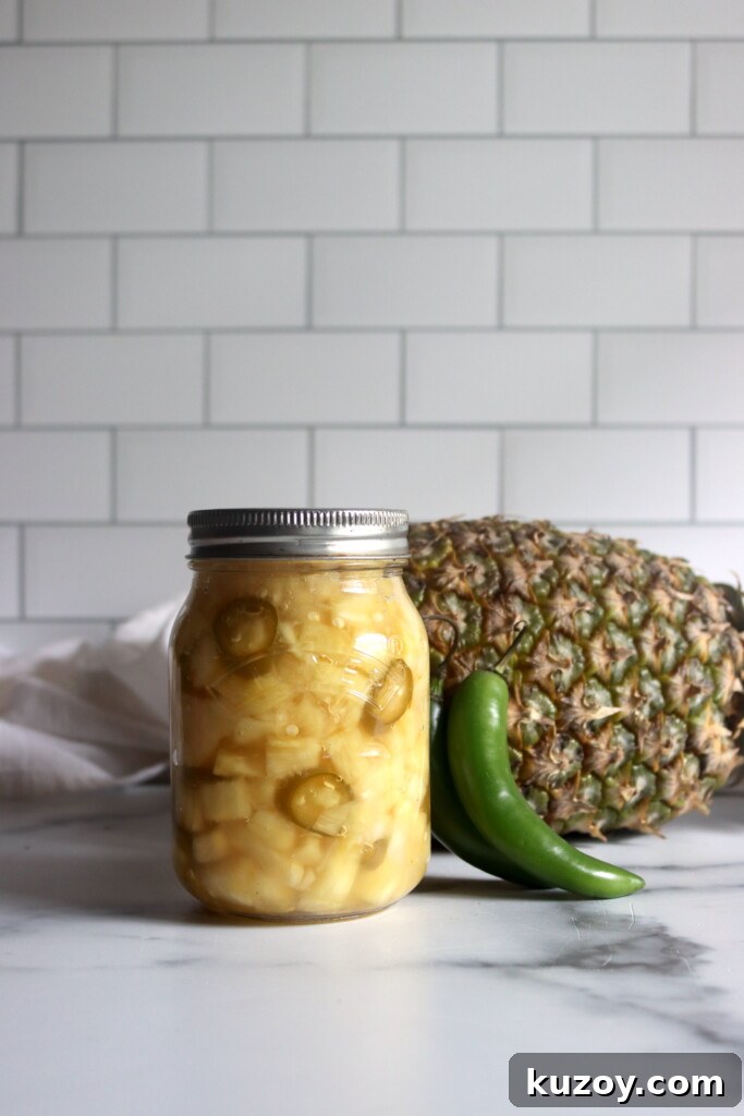Spicy Pickled Pineapple