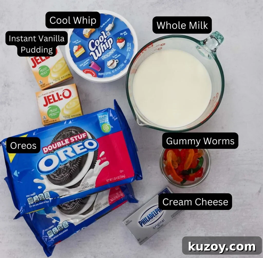 No-Bake Oreo Dirt Cake Recipe: Creamy, Crowd-Pleasing Dessert 3 oreo dirt cake ingredients