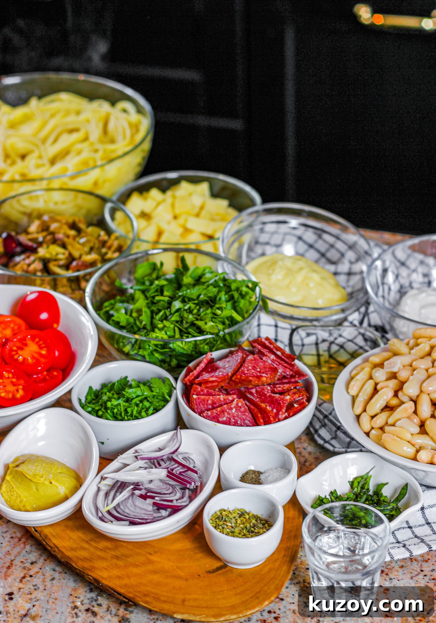 Creamy Tuscan Pasta Salad Recipe with Sun-Dried Tomatoes and Spinach 8 img 3017 7