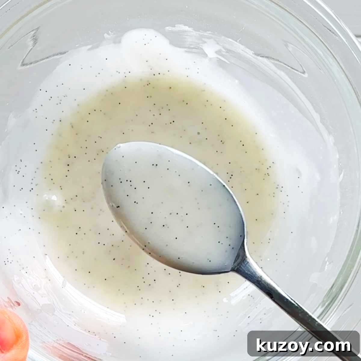 Vanilla Bean Glaze Recipe for Cakes, Donuts, and Pastries 2 Vanilla bean glaze over pastries