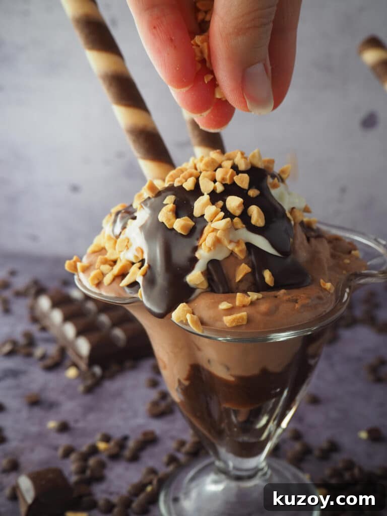 adding peanuts.