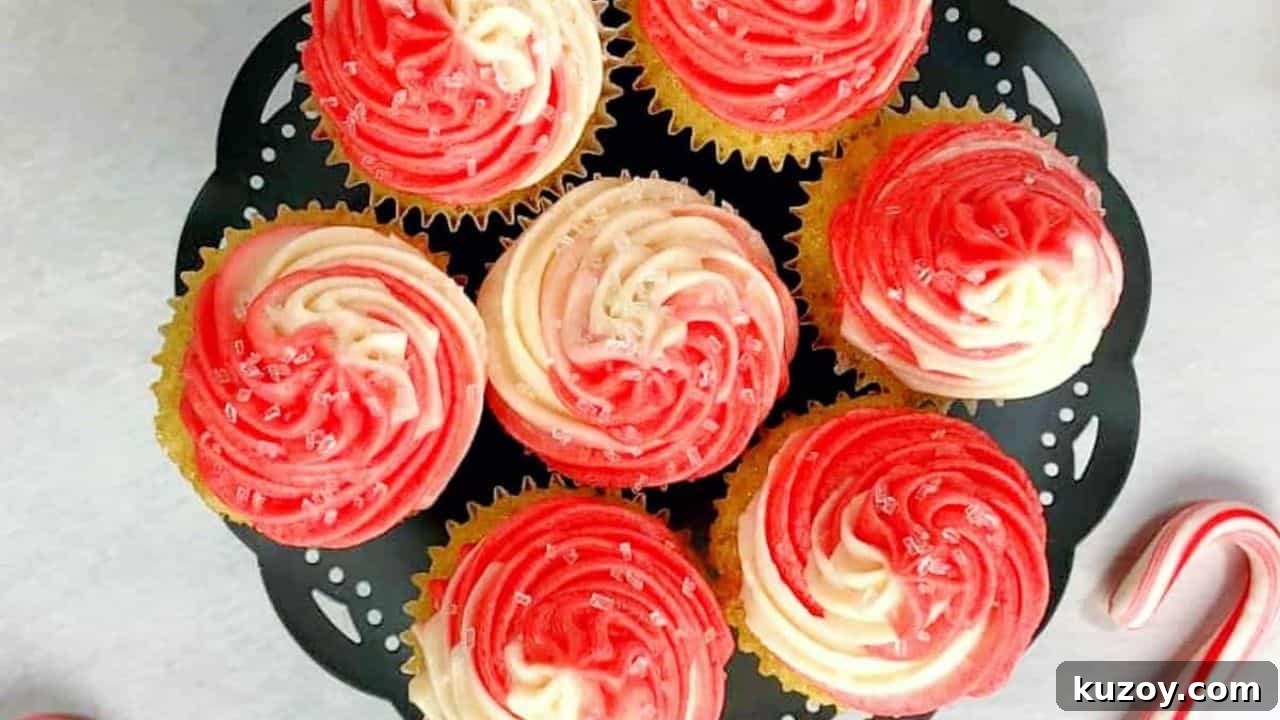 11 Desserts You Should Frosting-First (Irresistible Picks) 11 Candy Cane Cupcakes