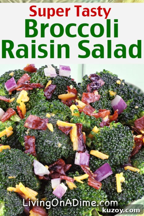 Creamy Broccoli Raisin Salad Recipe You’ll Make Again 2 Broccoli raisin salad with bacon and sunflower seeds