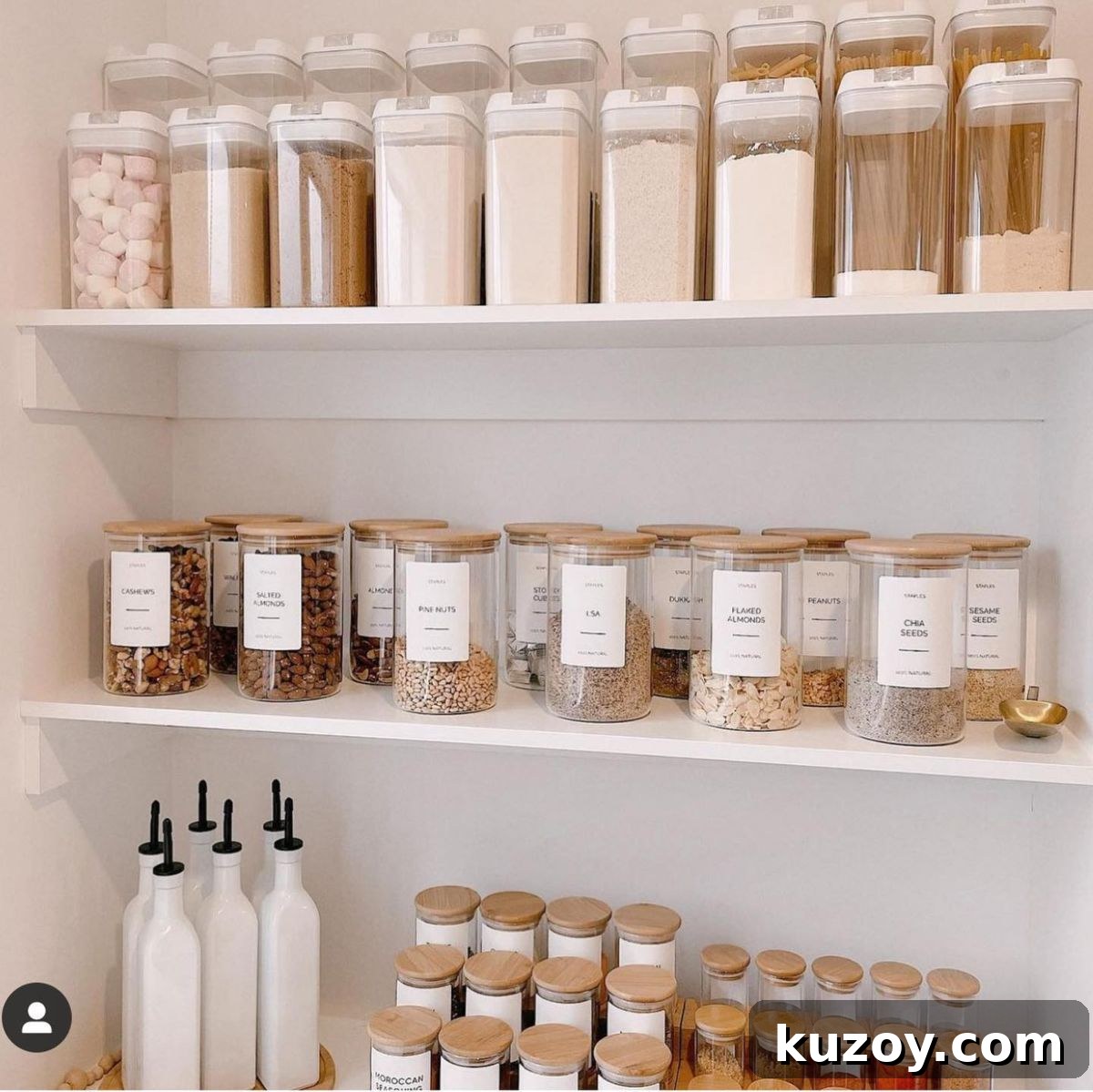 27 Stylish Storage Ideas to Make Your Home Look Polished 14 Dry Goods Containers in the Kitchen