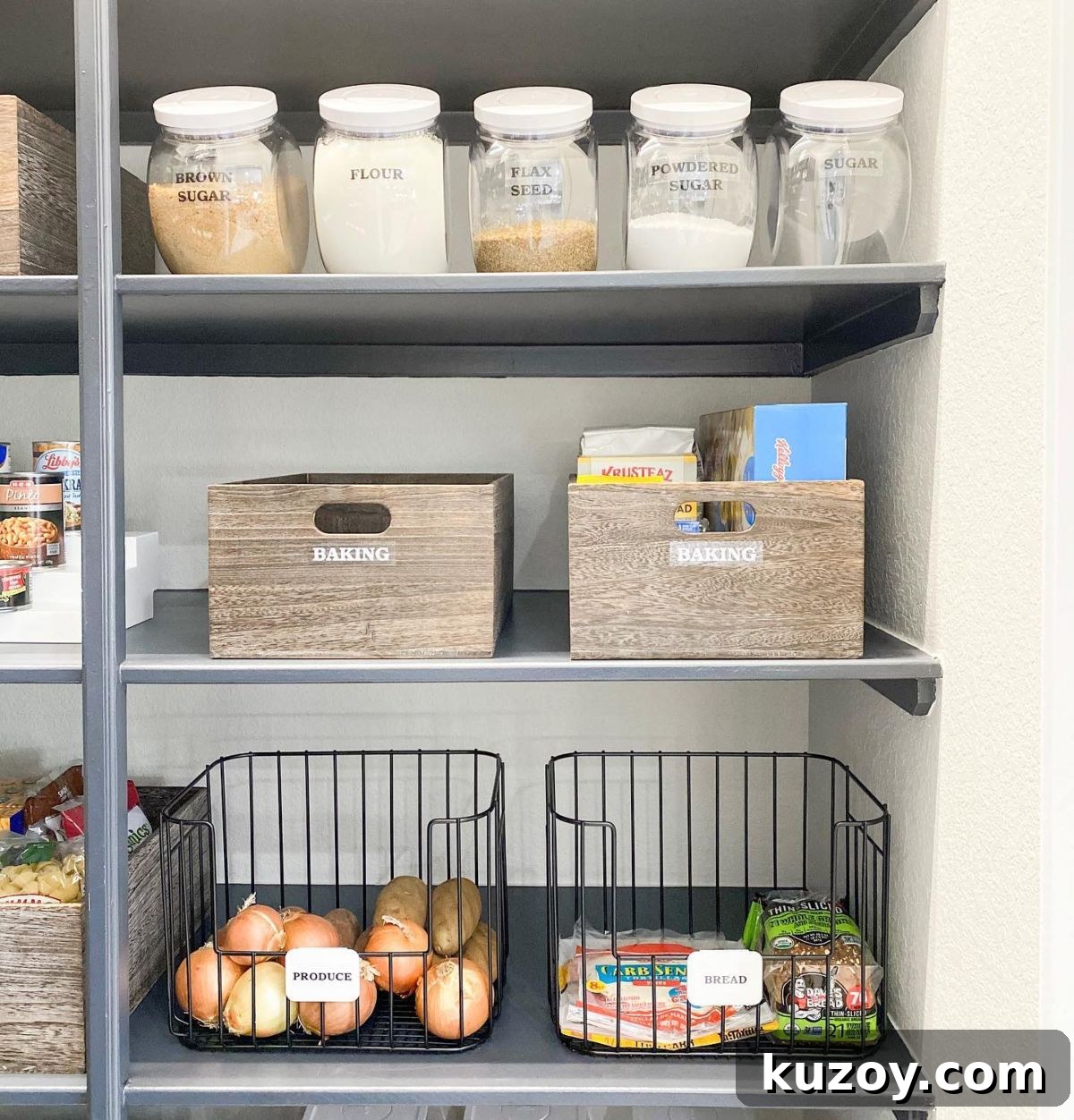 27 Stylish Storage Ideas to Make Your Home Look Polished 17 Wire Pantry Baskets