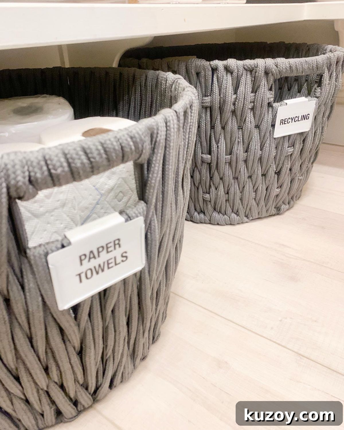 27 Stylish Storage Ideas to Make Your Home Look Polished 18 Fabric Baskets in the Pantry