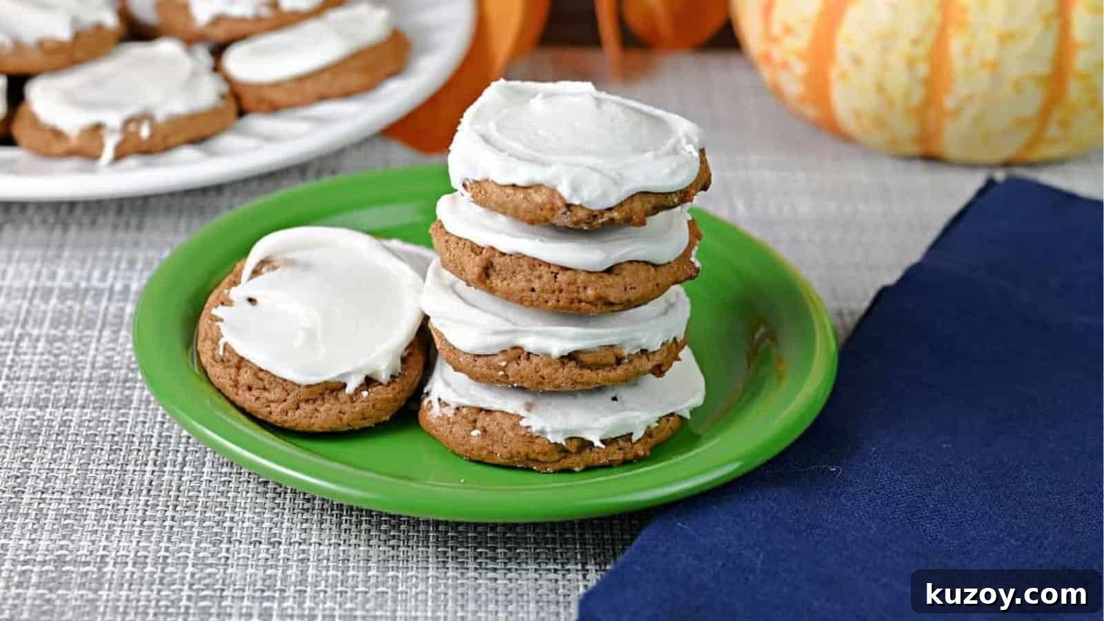 Frosted Molasses Cookies