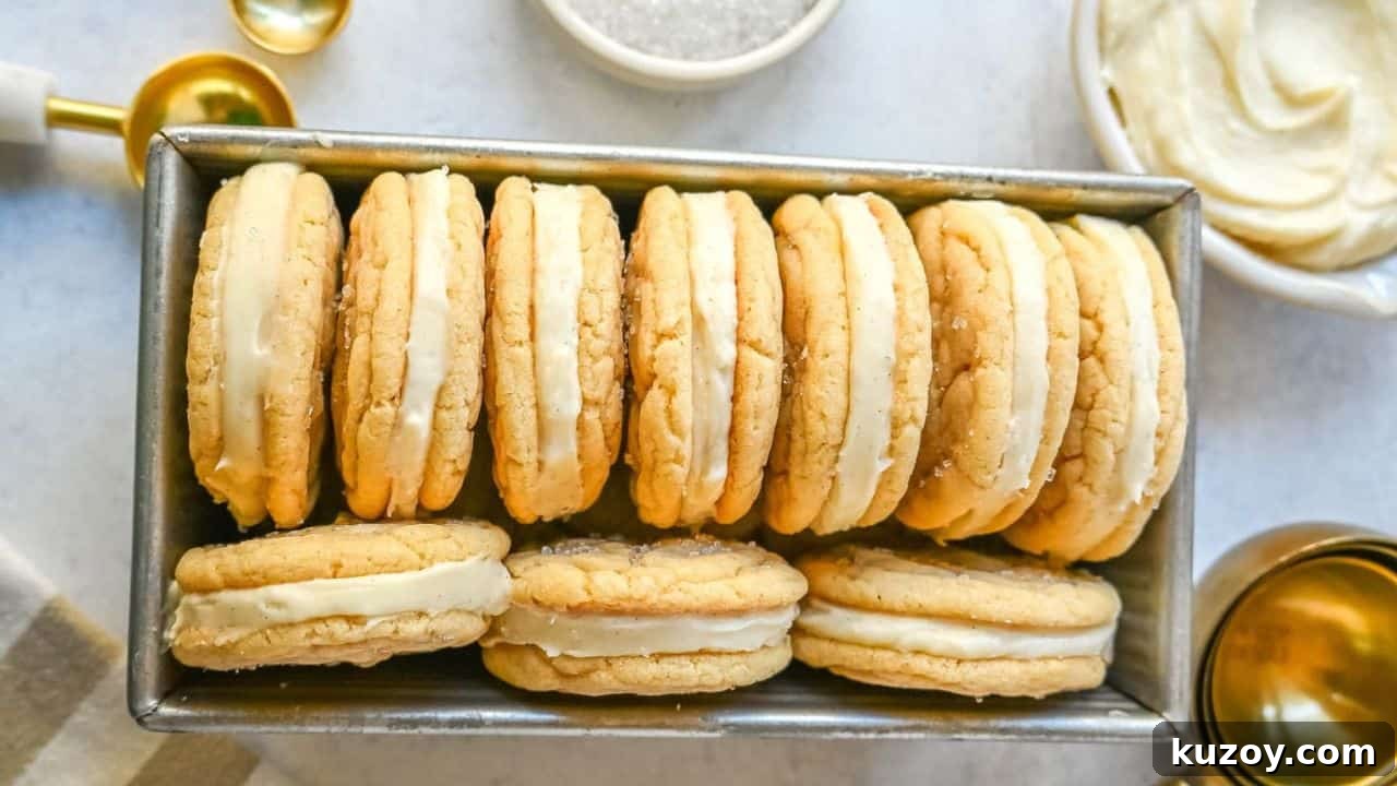 Sugar Sandwich Cookies with Cream Cheese Frosting