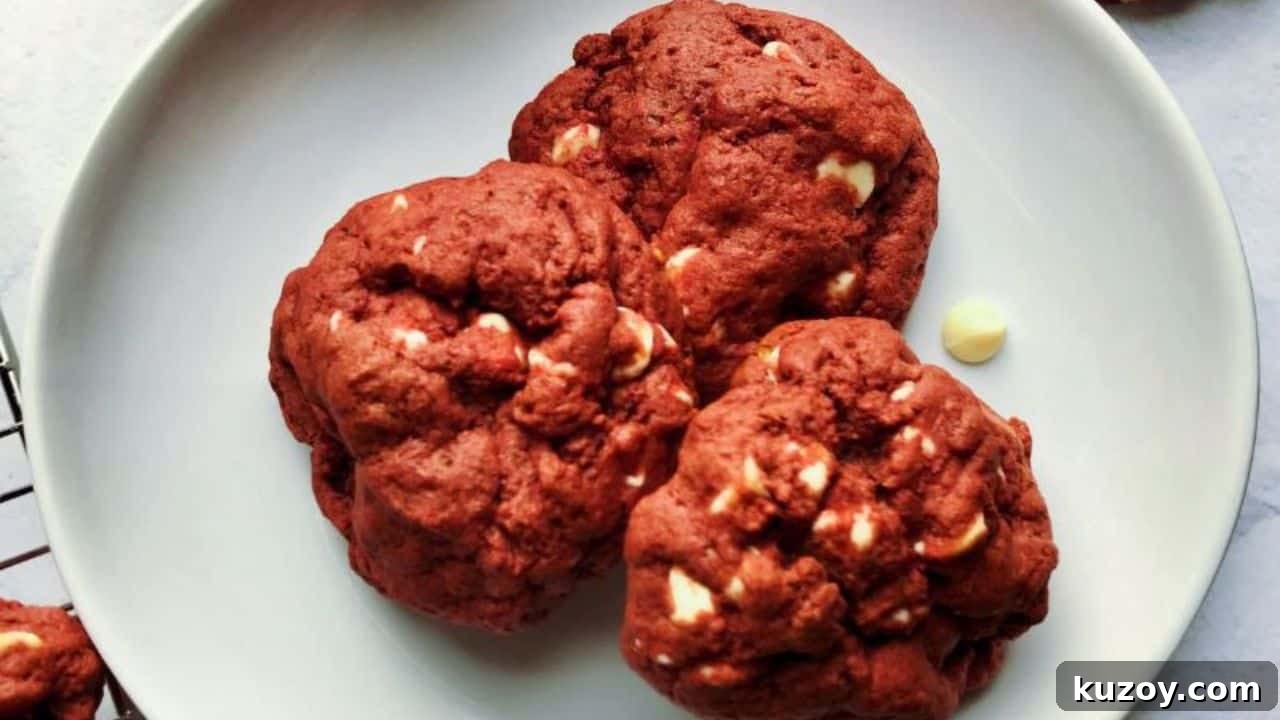 Healthy Red Velvet Cookies with Beets
