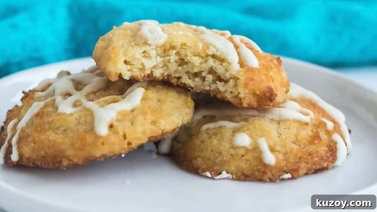 Frosted Ricotta Almond Cookies
