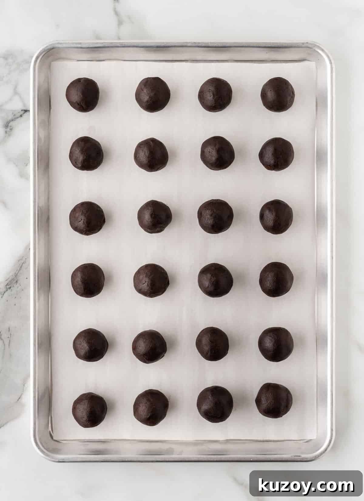 tray of rolled oreo truffle balls