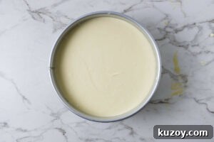 Transferring the cheesecake to an oven with no water bath.