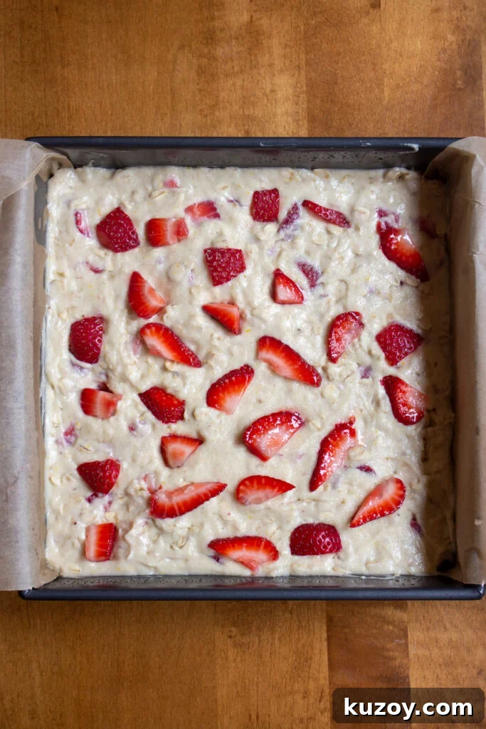 Strawberry Oatmeal Breakfast Cake Recipe for Morning Fuel 5 Baked cake