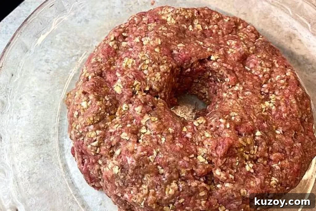 Mouthwatering Meatloaf Recipe That Tastes Like Comfort Food 4 shaping the meatloaf