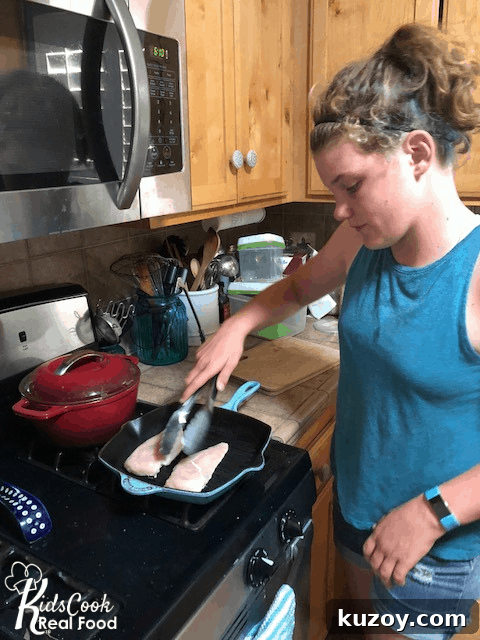 tween cooking chicken
