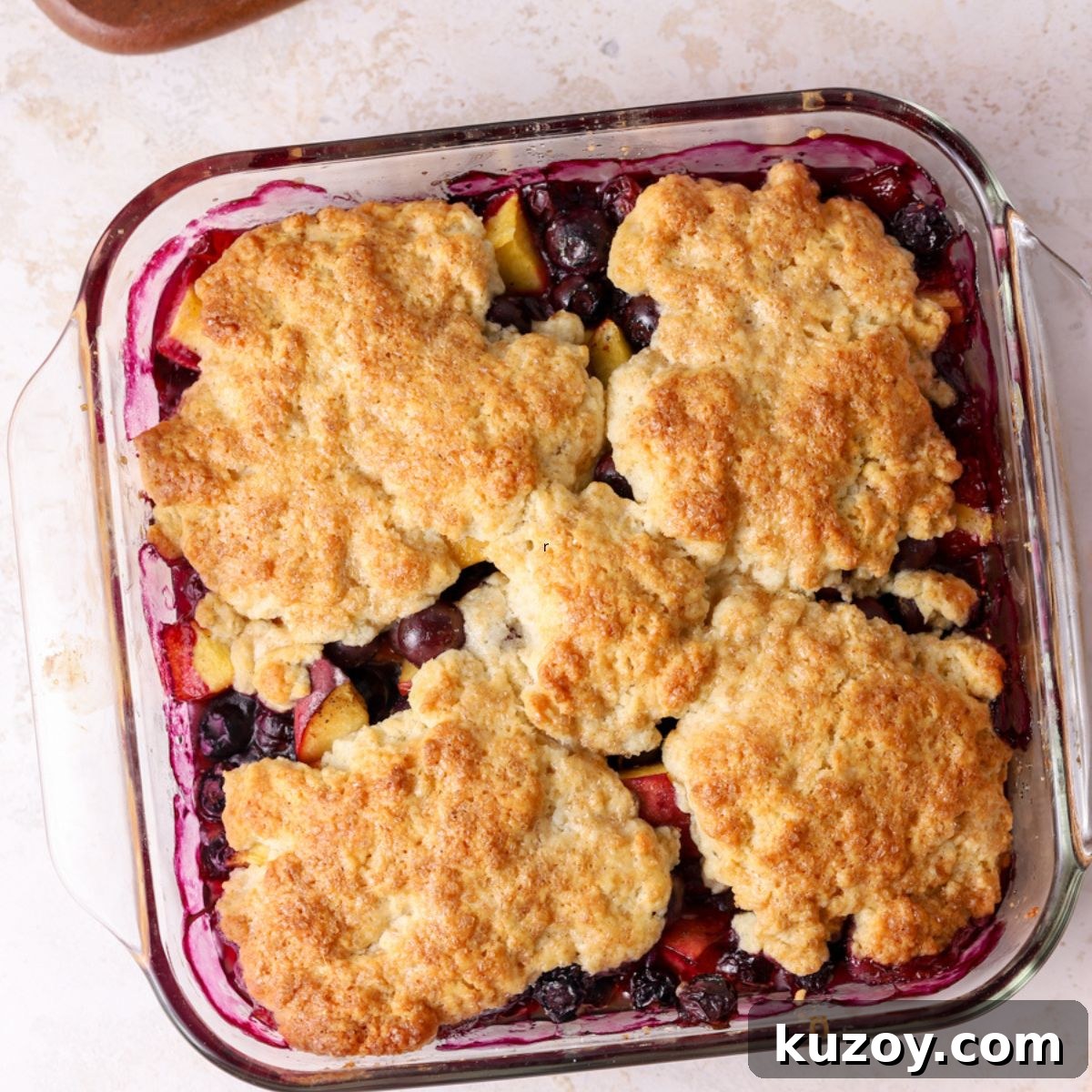 Peach Blueberry Cobbler Recipe: Sweet Summer Fruit Cobbler 2 img 42880 1