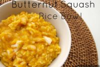 Roasted Butternut Squash Rice Bowl with Sage & Parmesan