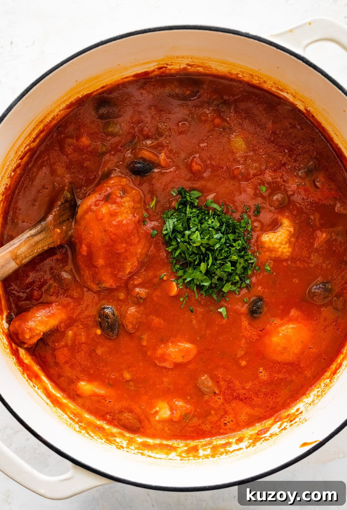 Authentic Chicken Cacciatore Recipe: Classic Italian Stew 14 how to make chicken cacciatore recipe step-by-step: stir and let cook until the chicken and flavors meld.