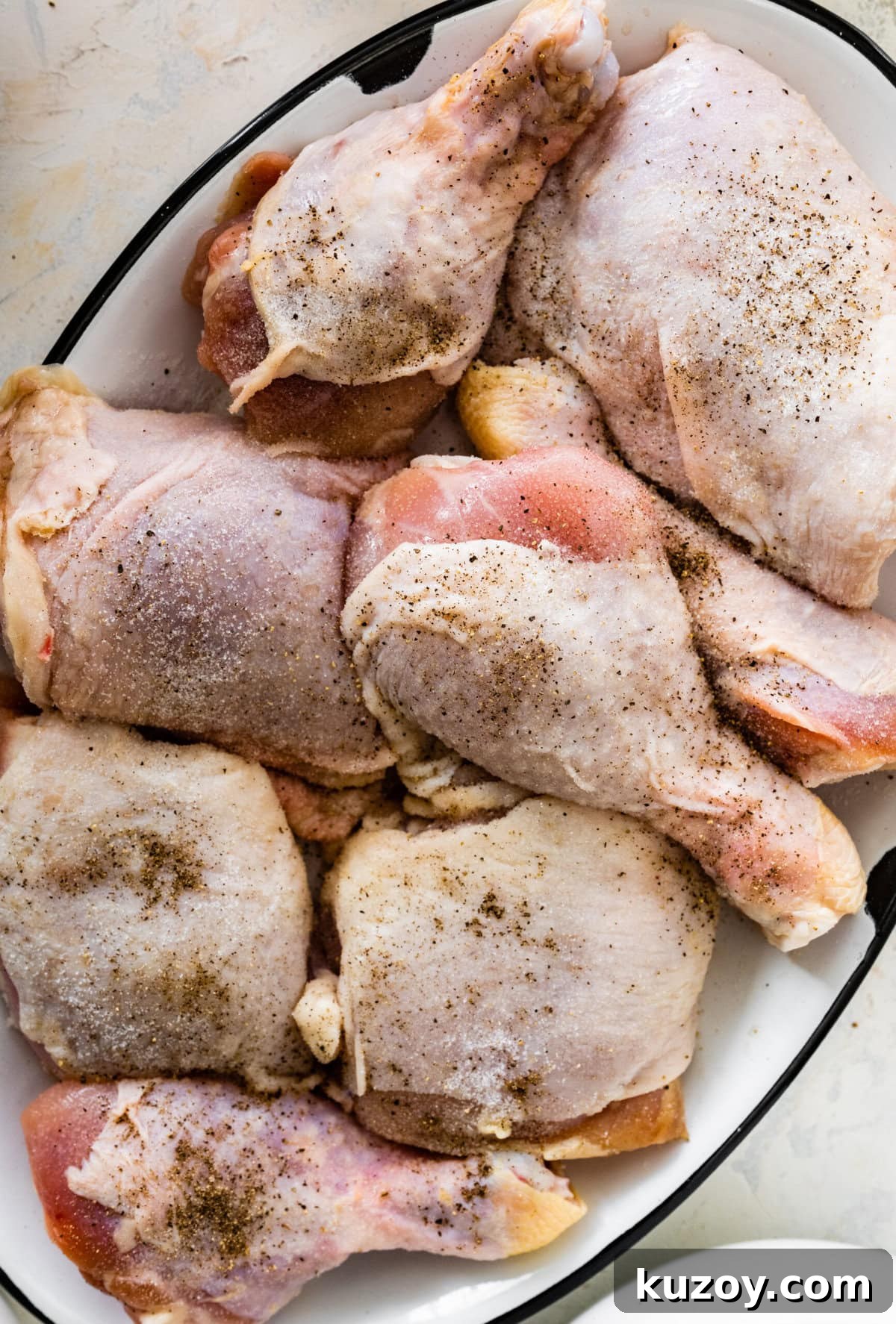 Authentic Chicken Cacciatore Recipe: Classic Italian Stew 7 how to make chicken cacciatore recipe step-by-step: salt and pepper the chicken.