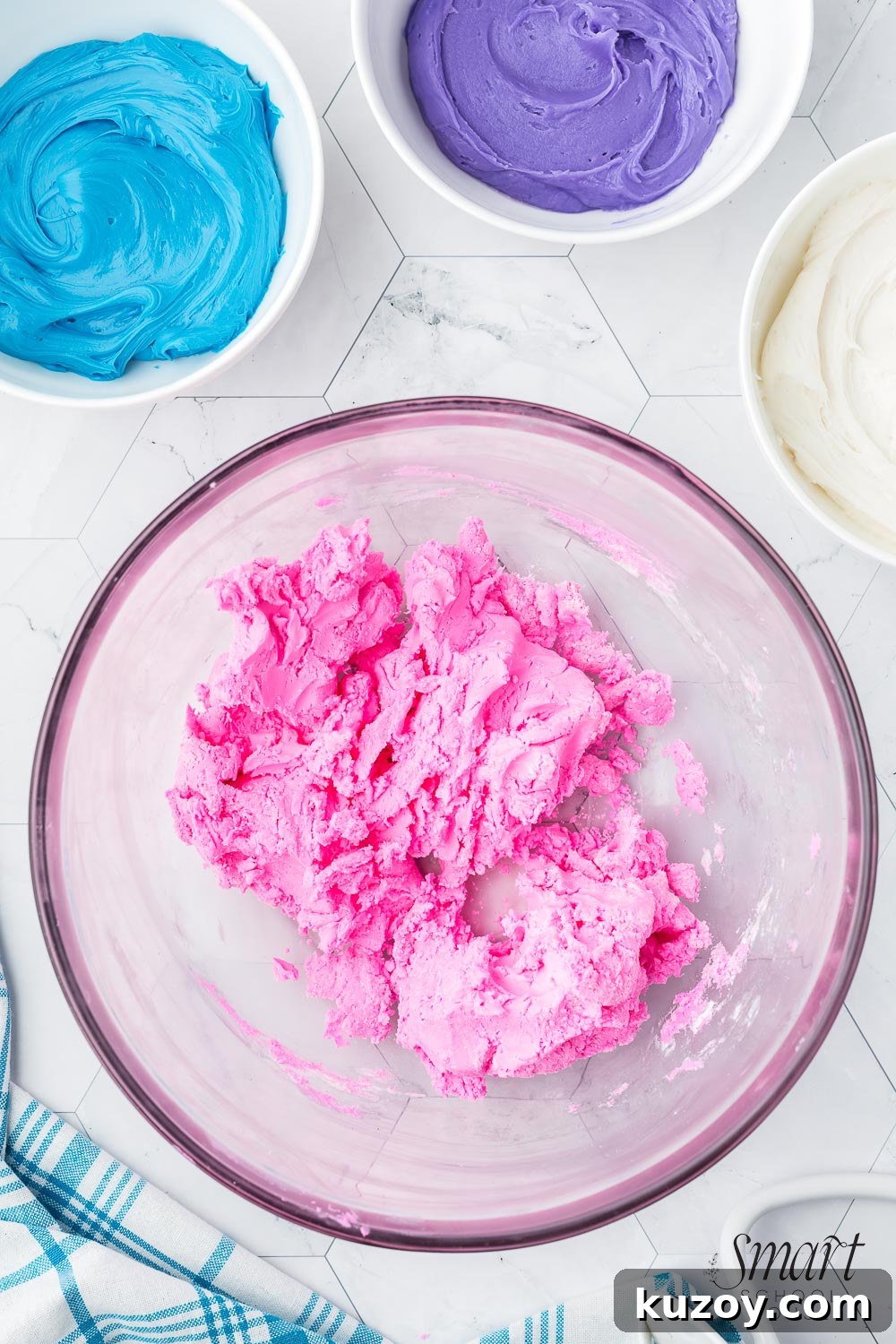Homemade Ice Cream Play Dough Recipe Kids Will Love 5 Frosting mixed with powdered sugar
