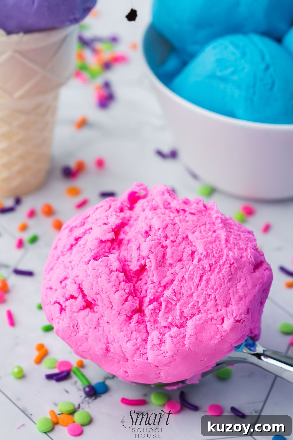Homemade Ice Cream Play Dough Recipe Kids Will Love 7 Play dough that looks like ice cream