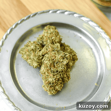 How to Cook with Decarbed Cannabis: Edible Recipes & Tips 17 A picture of The White CBG Hemp flower.