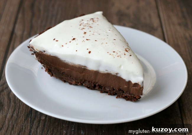 Gluten-Free Chocolate Cream Pie Recipe — Decadent & Dairy-Free Option 3 Have a slice of gluten-free chocolate cream pie!
