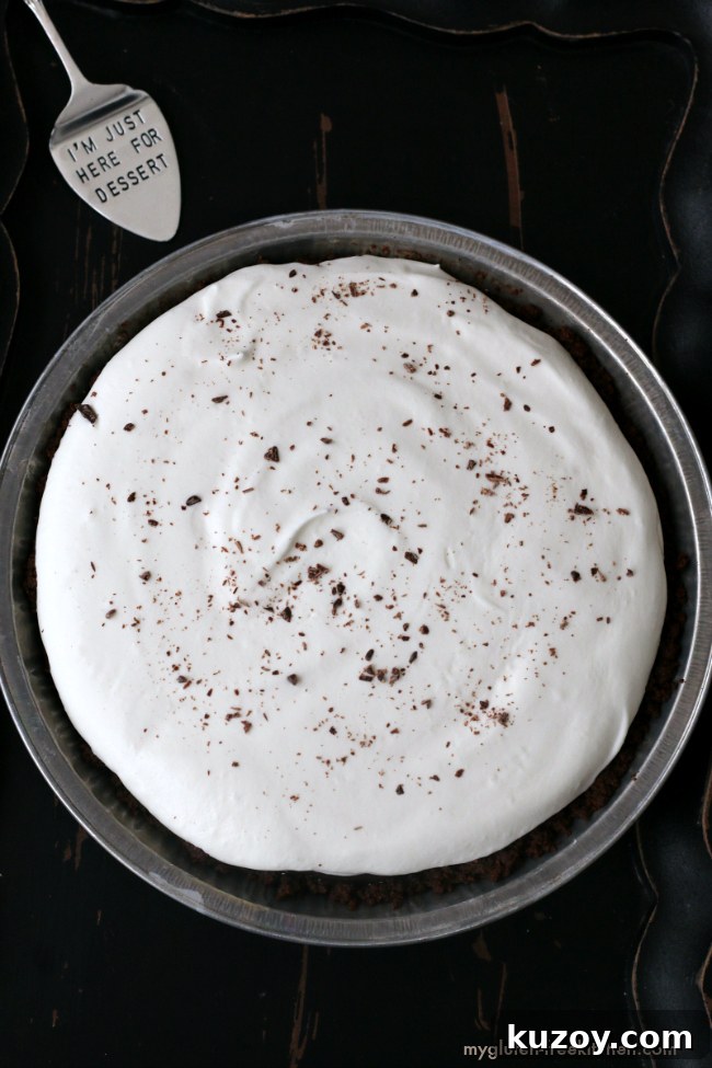 Gluten-Free Chocolate Cream Pie Recipe — Decadent & Dairy-Free Option 4 Amazing chocolate cream pie that's gluten-free! Love the chocolate cookie crust!