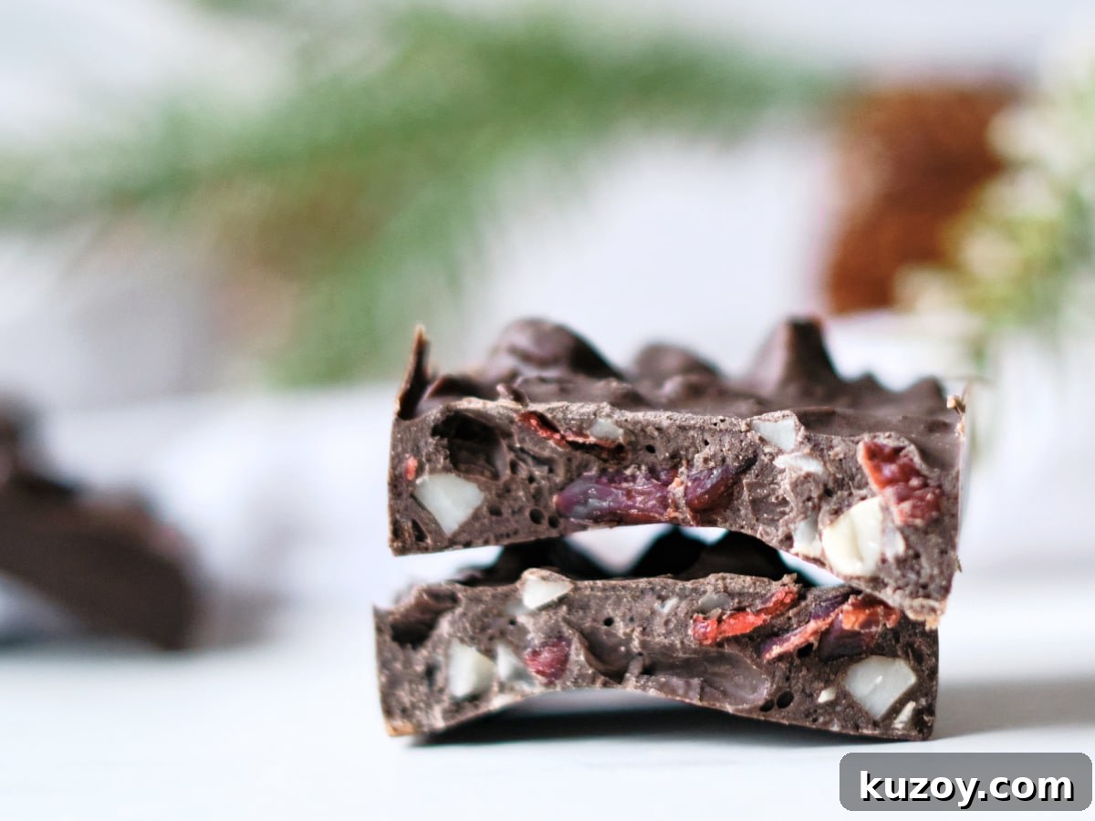 Cranberry chocolate clusters recipe